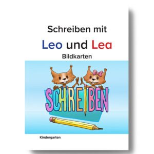 Bildkarten: Schreiben mit Leo und Lea